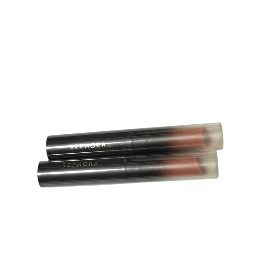 2 Sephora Matte Lipsticks light, warm peach shade in "Crêpe" Lip Last, New